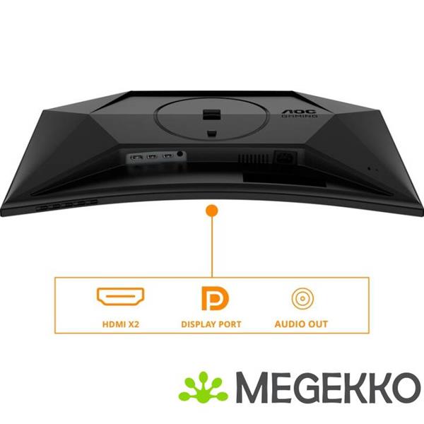 Grote foto aoc gaming cq27g4x 27 quad hd 180hz curved va monitor computers en software overige computers en software