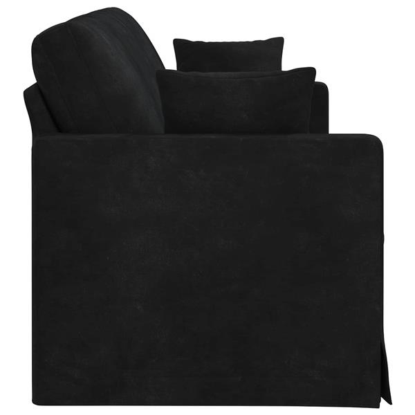 Grote foto vidaxl bank 180cm zwart metaal huis en inrichting bankstellen