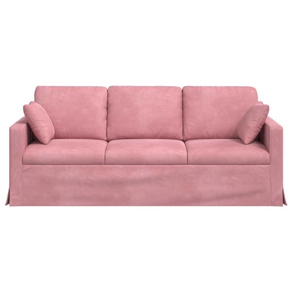 Grote foto vidaxl bank 180cm roze metaal huis en inrichting bankstellen