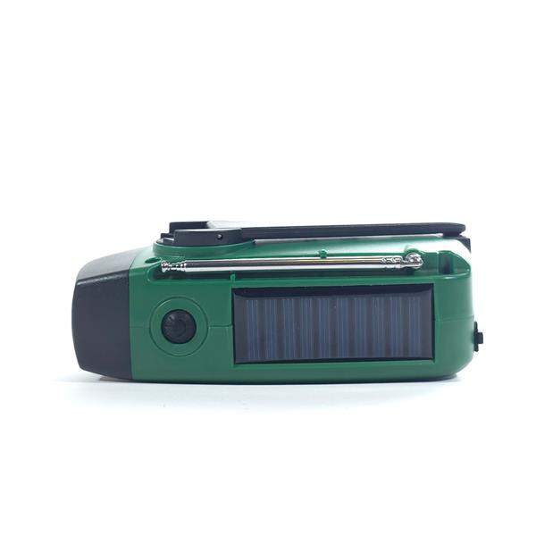 Grote foto slimlogy r3 mini 2000 mah noodradio nood zaklamp laadbaar met crank groen telecommunicatie batterijen en accu
