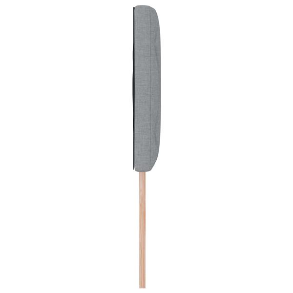 Grote foto vidaxl hoofdbord met hoofdeinde lichtgrijs 160 cm nep leer antiek en kunst stoelen en banken