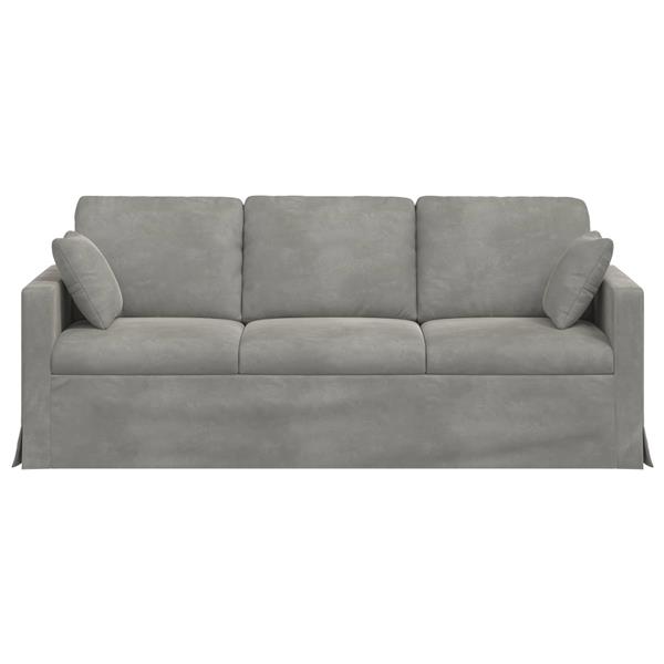 Grote foto vidaxl bank lichtgrijs totale afmetingen 198 x 78 x 80 cm b x d x h huis en inrichting bankstellen