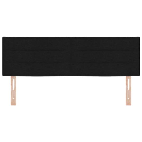 Grote foto vidaxl hoofdbord met hoofdeinde zwart 160 cm nep leer antiek en kunst stoelen en banken