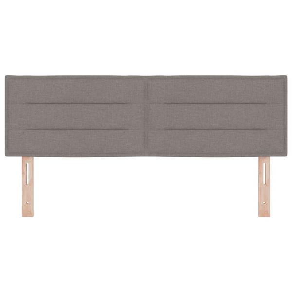 Grote foto vidaxl hoofdbord met hoofdeinde taupe 144 cm nep leer antiek en kunst stoelen en banken
