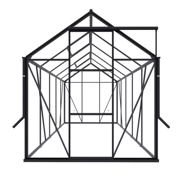 Grote foto nieuw tuinkas kate ii zwart vg 3mm tuin en terras tuinhuisjes en blokhutten