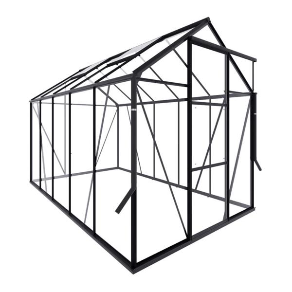 Grote foto nieuw tuinkas kate ii zwart vg 3mm tuin en terras tuinhuisjes en blokhutten