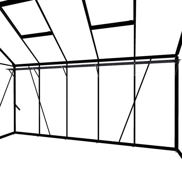 Grote foto nieuw tuinkas kate ii zwart vg 3mm tuin en terras tuinhuisjes en blokhutten