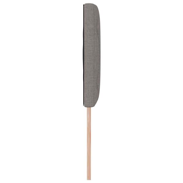 Grote foto vidaxl hoofdbord met hoofdeinde taupe 160 cm nep leer antiek en kunst stoelen en banken