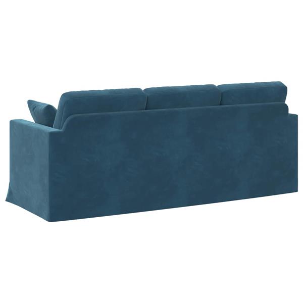 Grote foto vidaxl bank blauw totale afmetingen 198 x 78 x 80 cm b x d x h huis en inrichting bankstellen