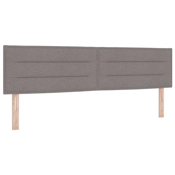 Grote foto vidaxl hoofdbord met hoofdeinde taupe 180 cm nep leer antiek en kunst stoelen en banken
