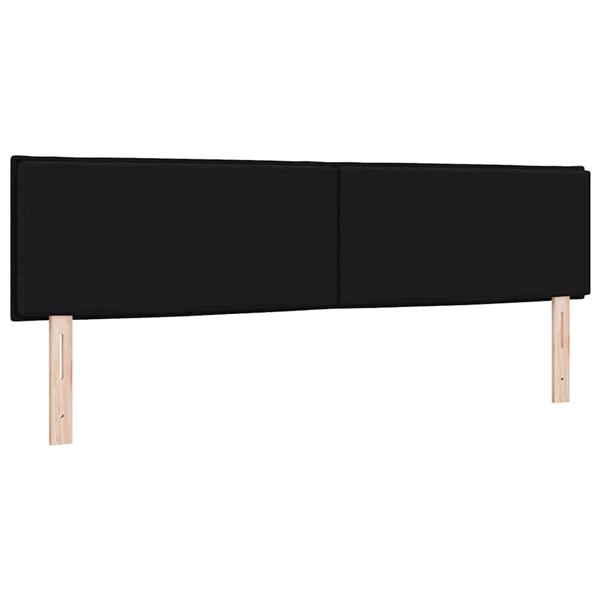 Grote foto vidaxl hoofdbord met hoofdeinde zwart 180 cm nep leer antiek en kunst stoelen en banken