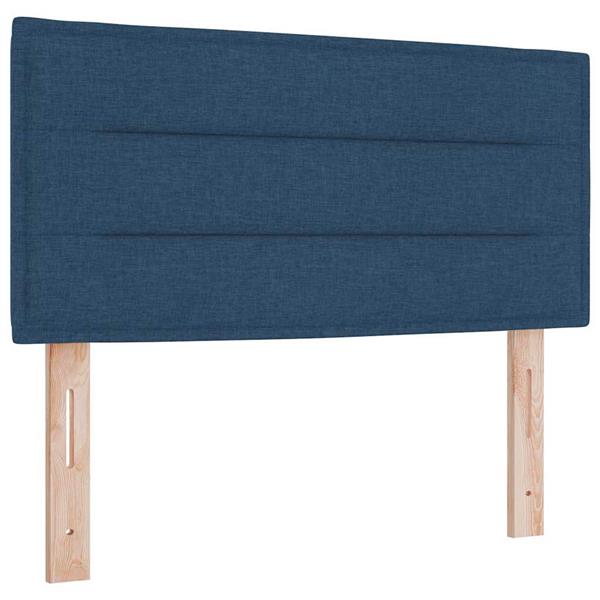 Grote foto vidaxl hoofdbord met hoofdeinde blauw 90 cm nep leer antiek en kunst stoelen en banken