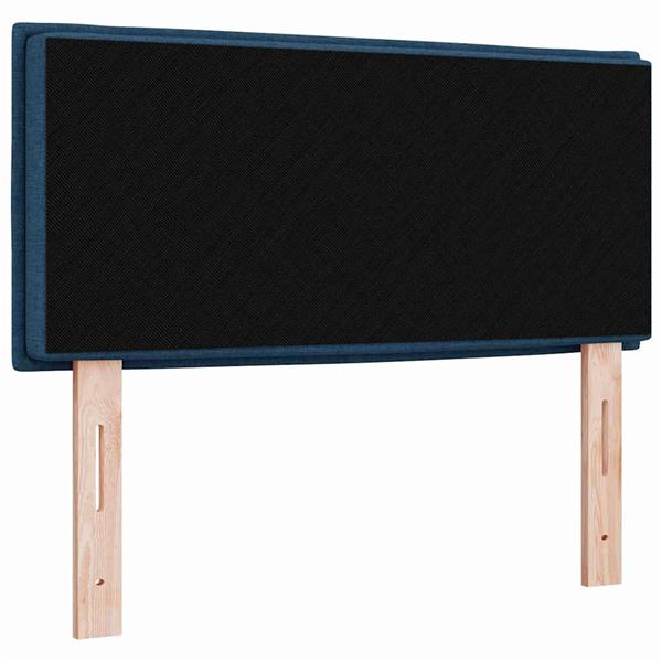 Grote foto vidaxl hoofdbord met hoofdeinde blauw 90 cm nep leer antiek en kunst stoelen en banken