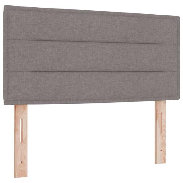 Grote foto vidaxl hoofdbord met hoofdeinde taupe 90 cm nep leer antiek en kunst stoelen en banken