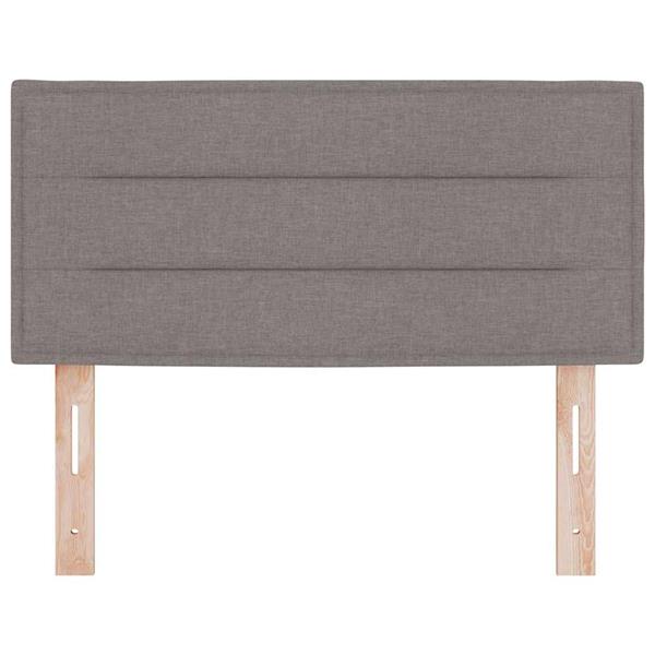 Grote foto vidaxl hoofdbord met hoofdeinde taupe 90 cm nep leer antiek en kunst stoelen en banken