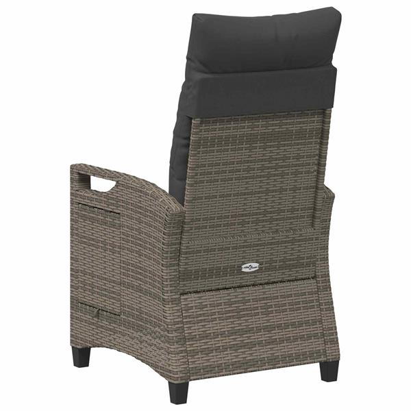 Grote foto vidaxl recliner tuinstoelen 56 x 60 x 112 cm staal tuin en terras tuinmeubelen