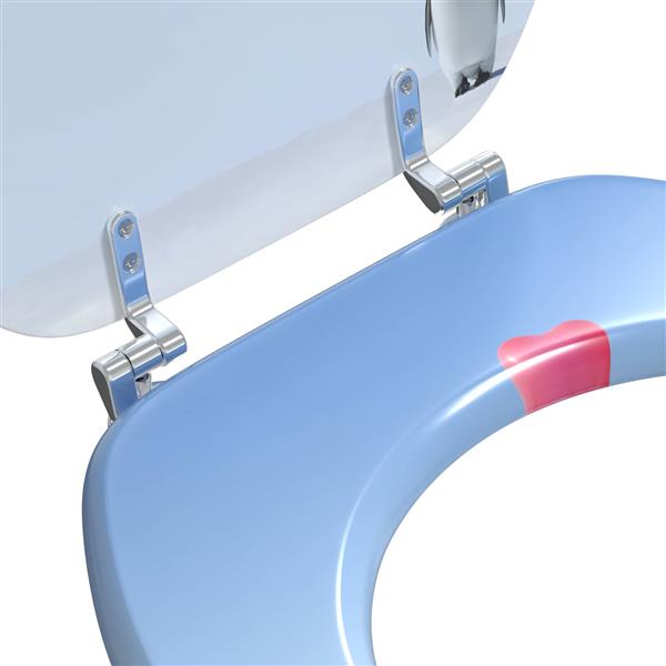 Grote foto vidaxl toiletbril blauw 44 x 38 cm mdf plaat doe het zelf en verbouw sanitair