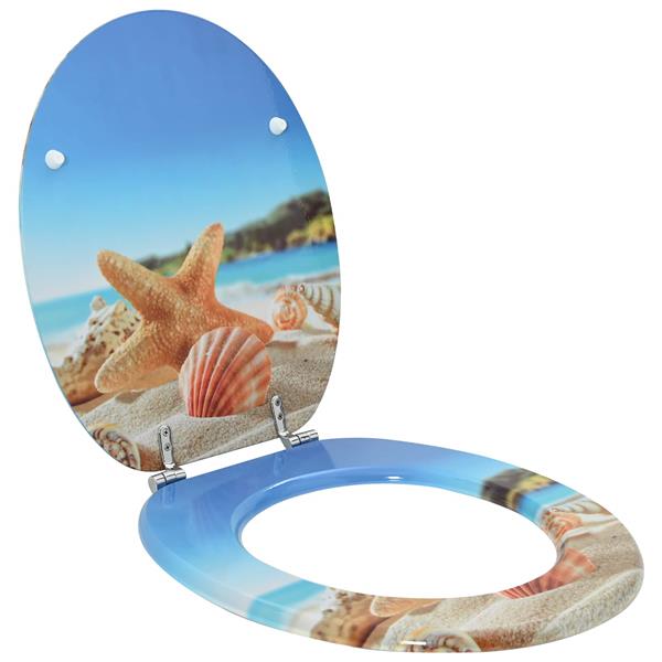 Grote foto vidaxl toiletbril lichtblauw 44 x 38 cm mdf plaat doe het zelf en verbouw sanitair