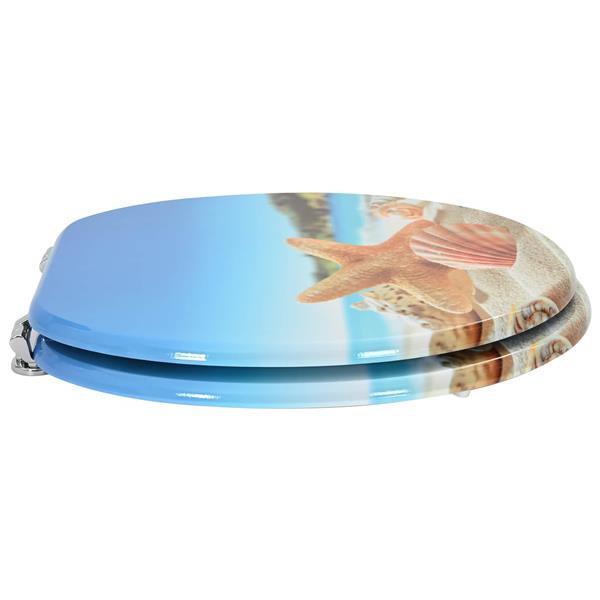 Grote foto vidaxl toiletbril lichtblauw 44 x 38 cm mdf plaat doe het zelf en verbouw sanitair