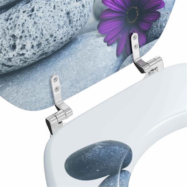 Grote foto vidaxl toiletbril grijs 44 x 38 cm mdf plaat doe het zelf en verbouw sanitair