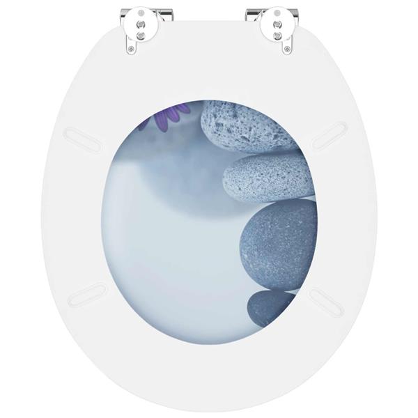 Grote foto vidaxl toiletbril grijs 44 x 38 cm mdf plaat doe het zelf en verbouw sanitair