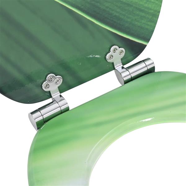 Grote foto vidaxl toiletbril groene druppel 44 x 38 cm mdf plaat doe het zelf en verbouw sanitair