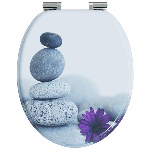 Grote foto vidaxl toiletbril grijs 44 x 38 cm mdf plaat doe het zelf en verbouw sanitair