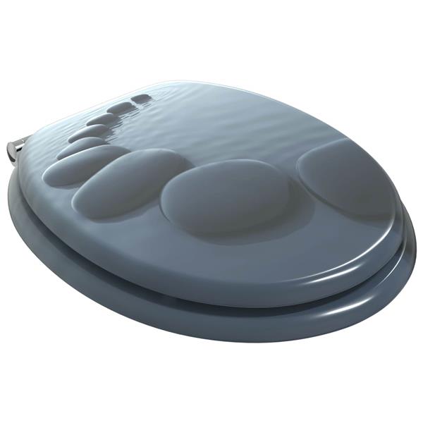 Grote foto vidaxl toiletbril grijs 44 x 38 cm mdf plaat doe het zelf en verbouw sanitair