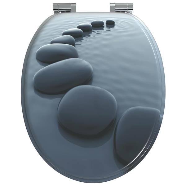 Grote foto vidaxl toiletbril grijs 44 x 38 cm mdf plaat doe het zelf en verbouw sanitair