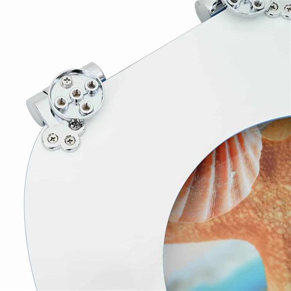 Grote foto vidaxl toiletbril zee schelp 44 x 38 cm mdf plaat doe het zelf en verbouw sanitair