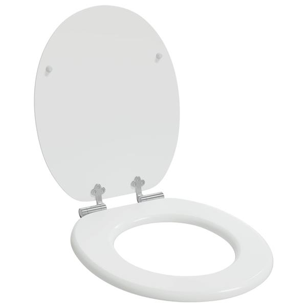 Grote foto vidaxl toiletbril wit 44 x 38 cm mdf plaat doe het zelf en verbouw sanitair
