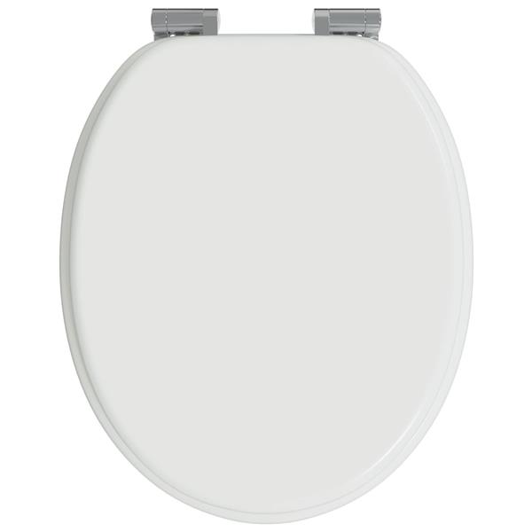Grote foto vidaxl toiletbril wit 44 x 38 cm mdf plaat doe het zelf en verbouw sanitair