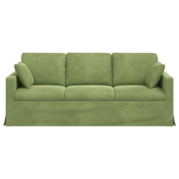 Grote foto vidaxl bank lichtgroen totale afmetingen 198 x 78 x 80 cm b x d x h huis en inrichting bankstellen