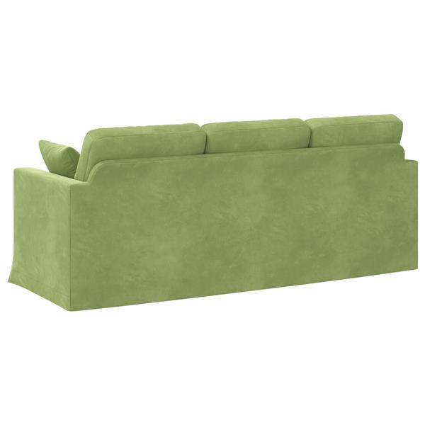 Grote foto vidaxl bank lichtgroen totale afmetingen 198 x 78 x 80 cm b x d x h huis en inrichting bankstellen