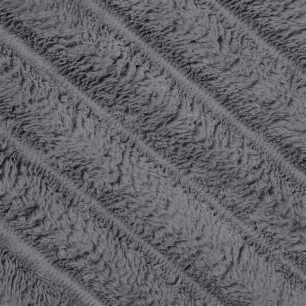 Grote foto vidaxl gooi deken donkergrijs 200 x 150 cm fleece huis en inrichting bedden