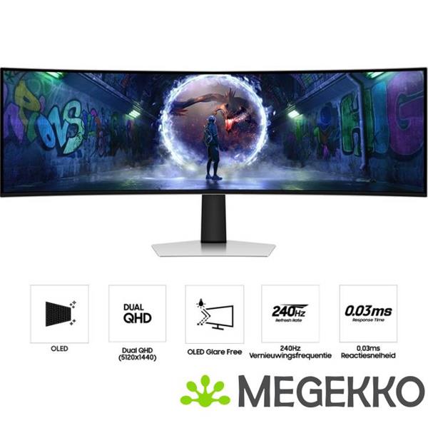 Grote foto samsung odyssey g9 ls49dg934suxen 49 qhd 240hz gaming monitor computers en software overige computers en software