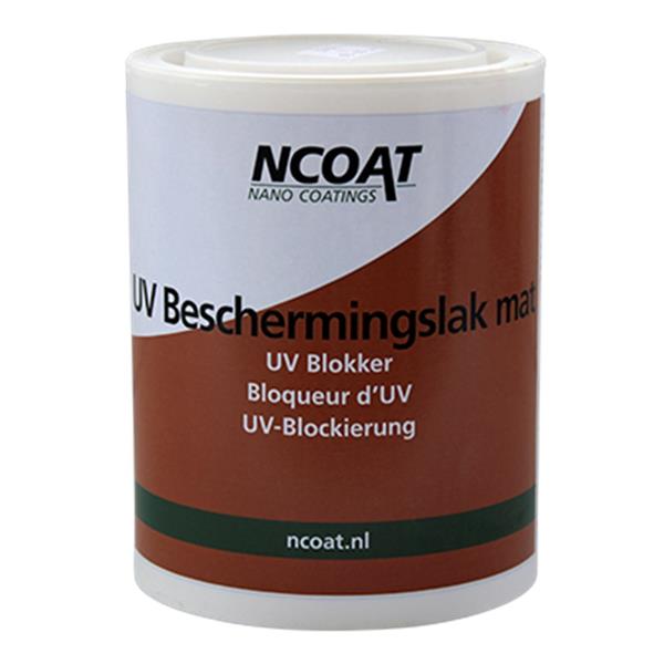 Grote foto ncoat uv beschermingslak mat watergedragen nanocoating voor hout binnen met uv blokker nc80x6x doe het zelf en verbouw verven en sierpleisters