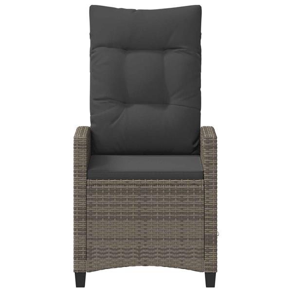 Grote foto vidaxl recliner tuinstoelen 56 x 60 x 112 cm staal tuin en terras tuinmeubelen