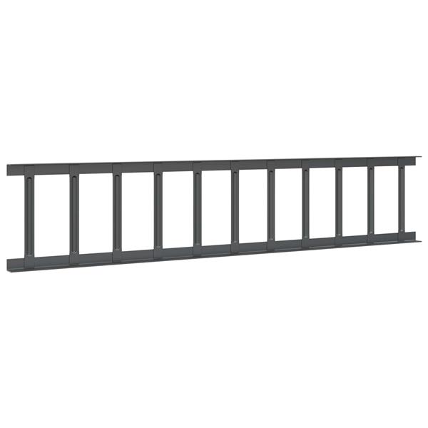 Grote foto vidaxl dak sneeuwbeugel antraciet 1200 x 2 5 x 20 cm staal tuin en terras hekken en schuttingen