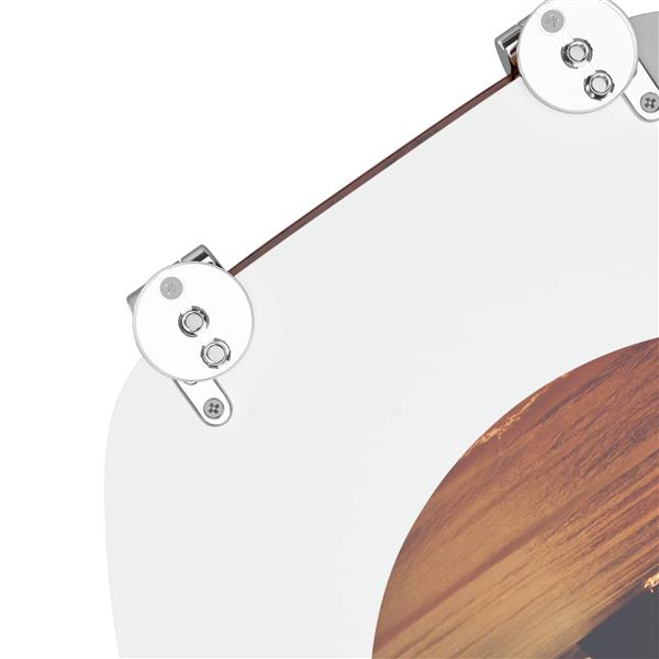 Grote foto vidaxl toiletbril oranje 44 x 38 cm mdf plaat doe het zelf en verbouw sanitair