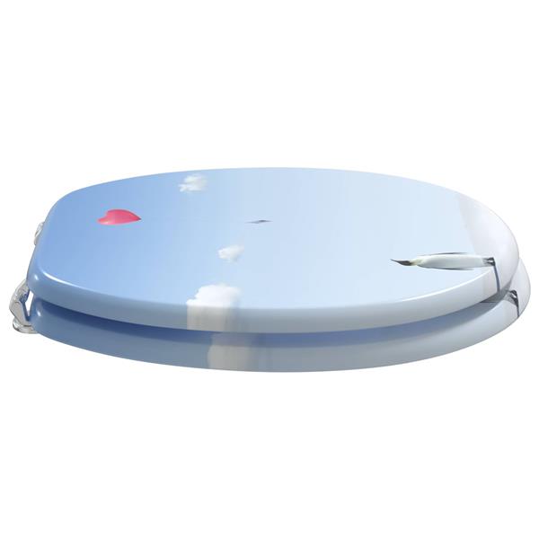 Grote foto vidaxl toiletbril blauw 44 x 38 cm mdf plaat doe het zelf en verbouw sanitair