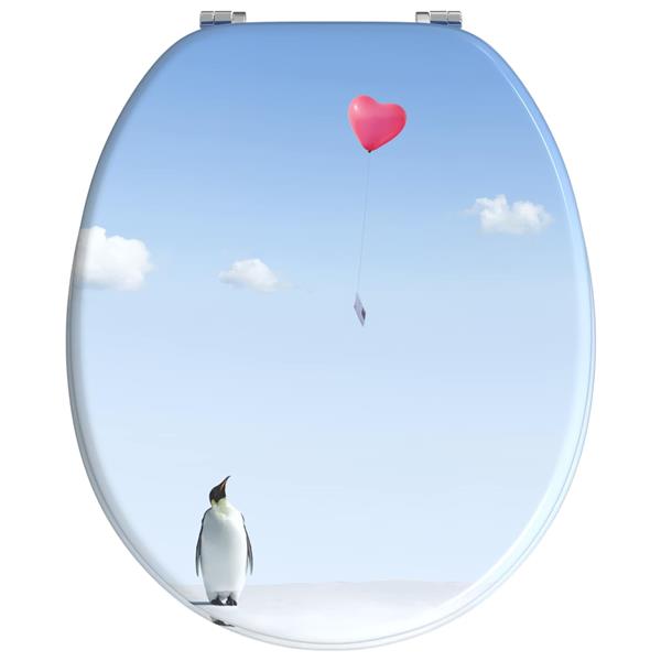 Grote foto vidaxl toiletbril blauw 44 x 38 cm mdf plaat doe het zelf en verbouw sanitair