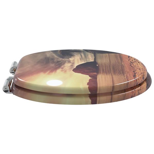 Grote foto vidaxl toiletbril oranje 44 x 38 cm mdf plaat doe het zelf en verbouw sanitair