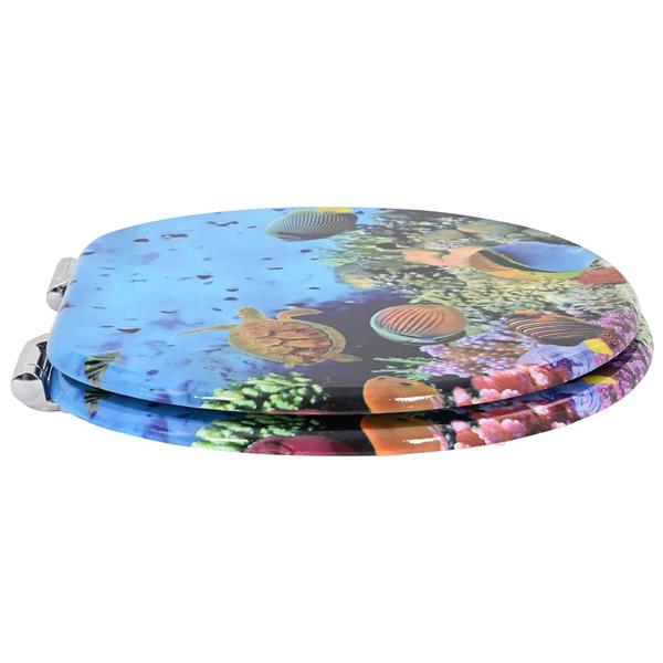 Grote foto vidaxl toiletbril diep zee blauw 44 x 38 cm mdf plaat doe het zelf en verbouw sanitair