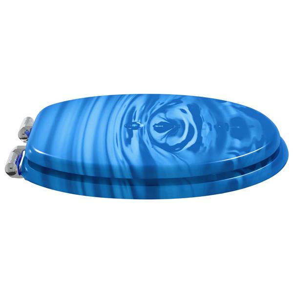 Grote foto vidaxl toiletbril blauwe druppel 44 x 38 cm mdf plaat doe het zelf en verbouw sanitair