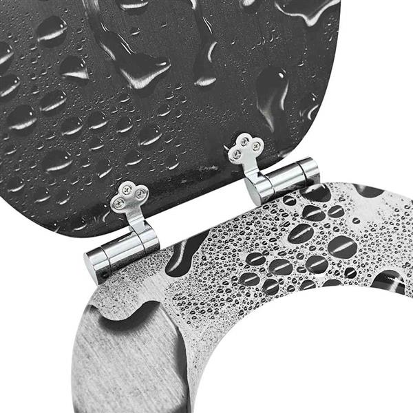 Grote foto vidaxl toiletbril grijs 44 x 38 cm mdf plaat doe het zelf en verbouw sanitair