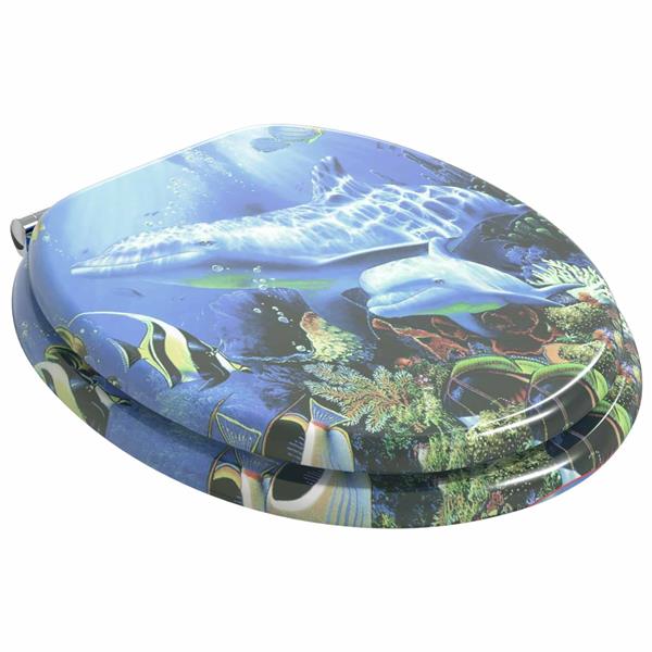 Grote foto vidaxl toiletbril blauw 44 x 38 cm mdf plaat doe het zelf en verbouw sanitair