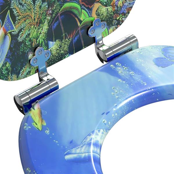 Grote foto vidaxl toiletbril blauw 44 x 38 cm mdf plaat doe het zelf en verbouw sanitair