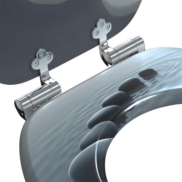 Grote foto vidaxl toiletbril grijs 44 x 38 cm mdf plaat doe het zelf en verbouw sanitair