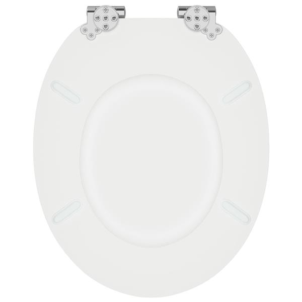 Grote foto vidaxl toiletbril wit 44 x 38 cm mdf plaat doe het zelf en verbouw sanitair